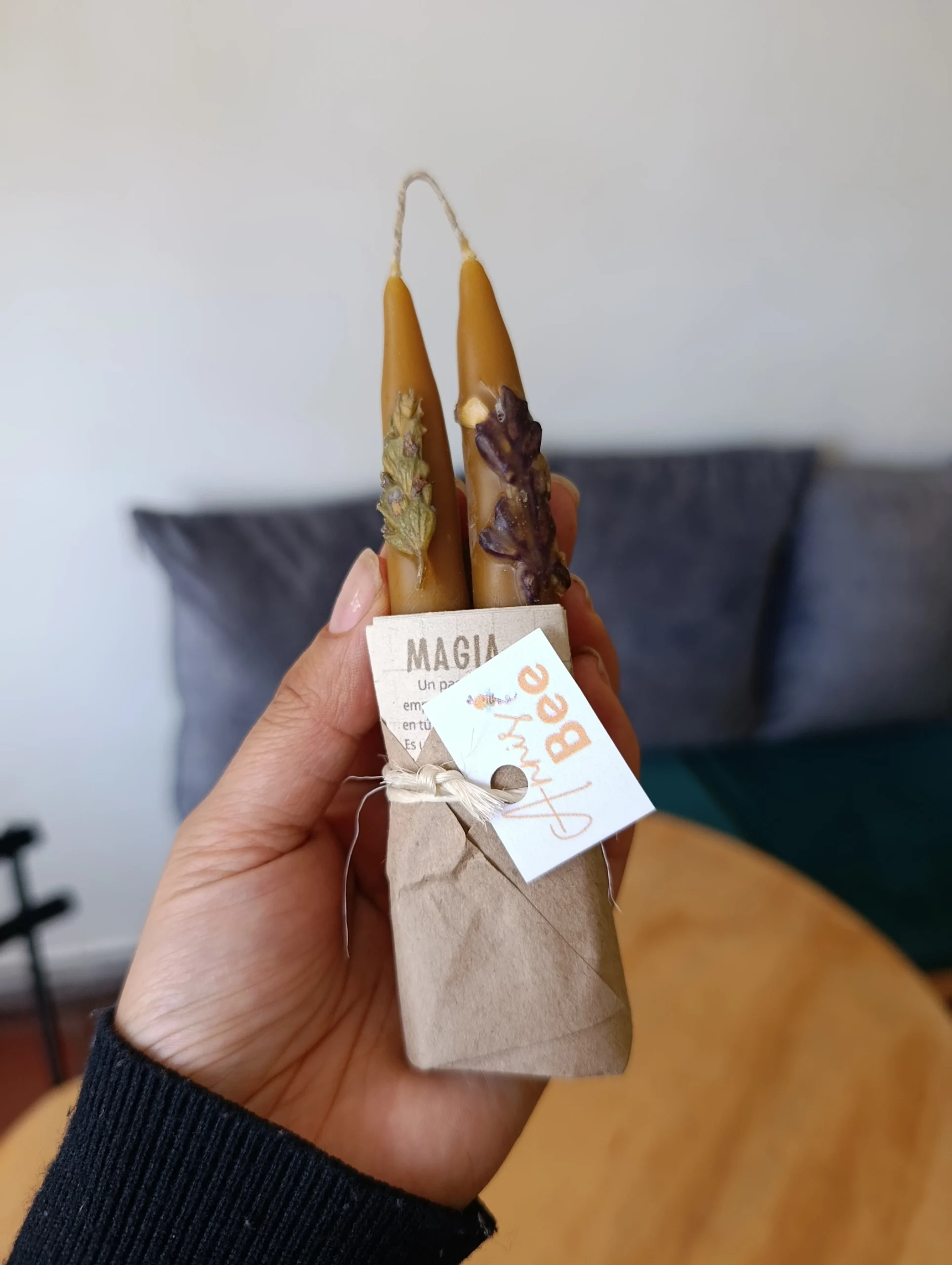 Velitas de cera de abeja 100 % ecológicas Magia