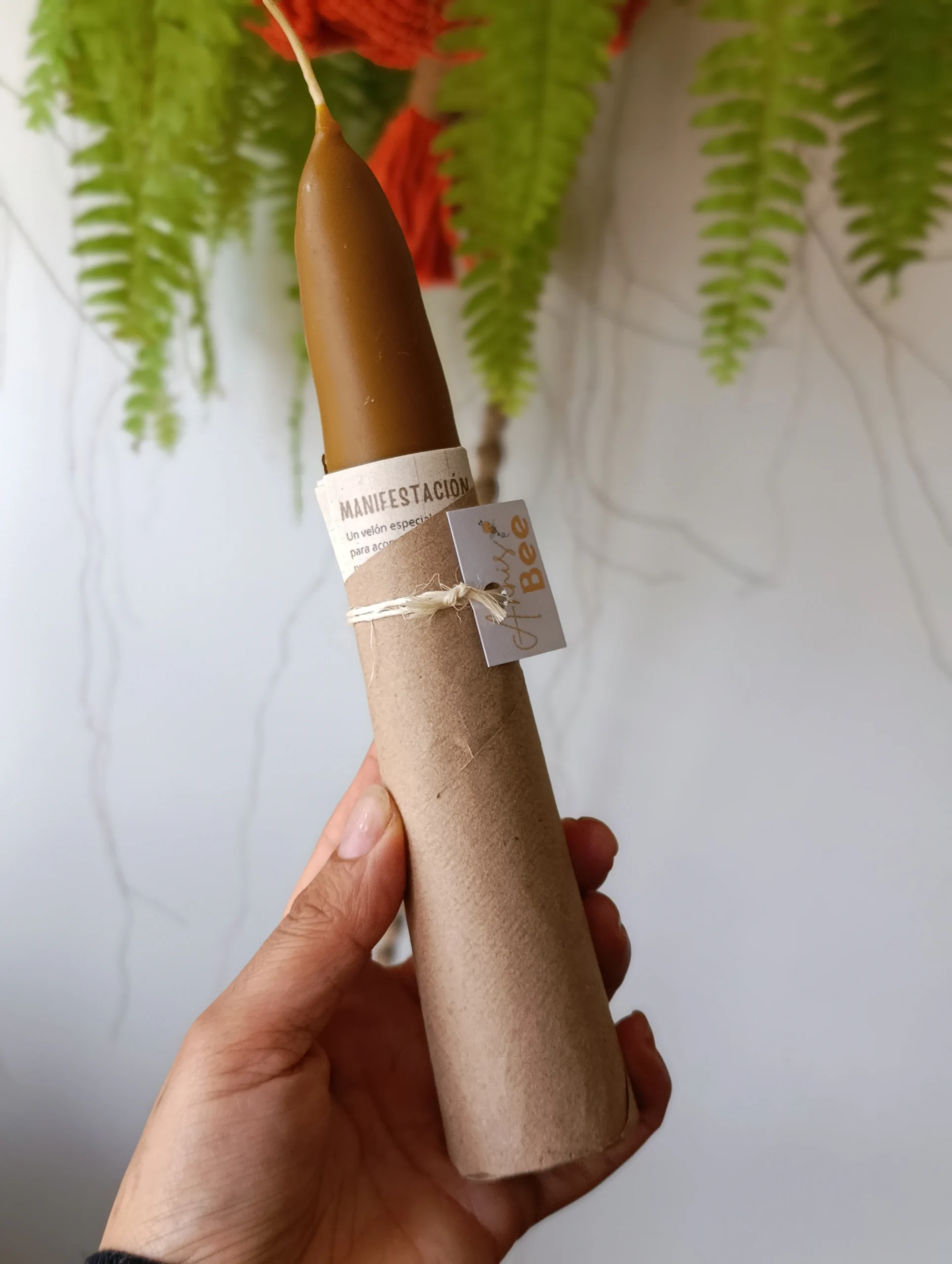 Velón de Cera de Abeja 100% ecológica Manifestación - Imagen 2