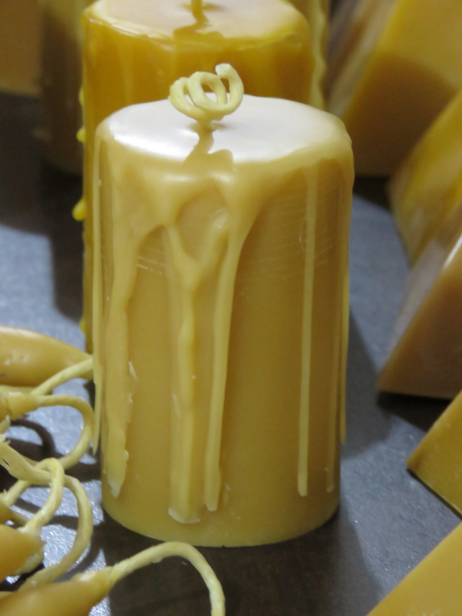Velón de Cera de Abeja 100% ecológica Tradición - Imagen 3