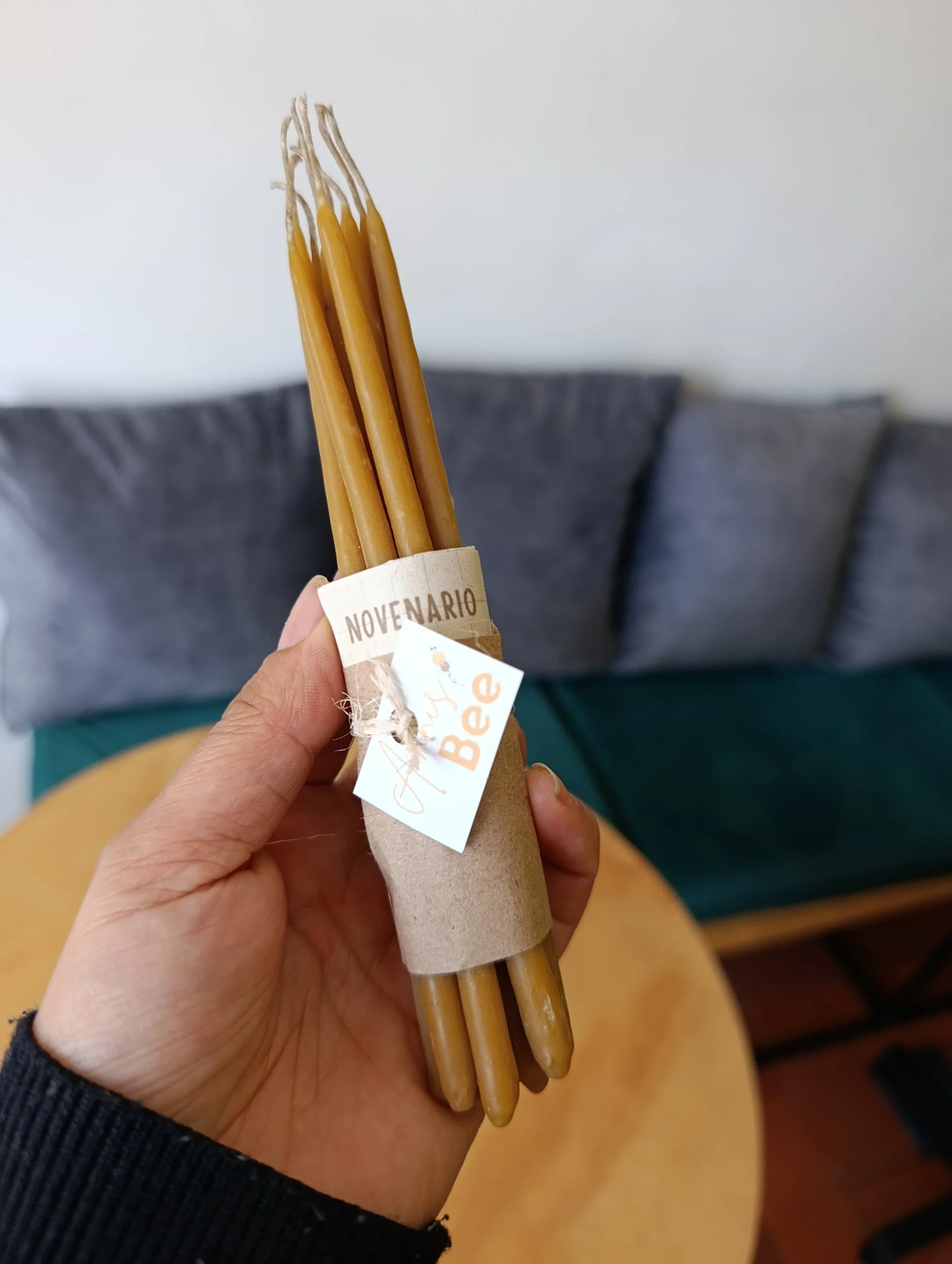 Velitas de Cera de Abeja 100% ecológica NOVENARIO