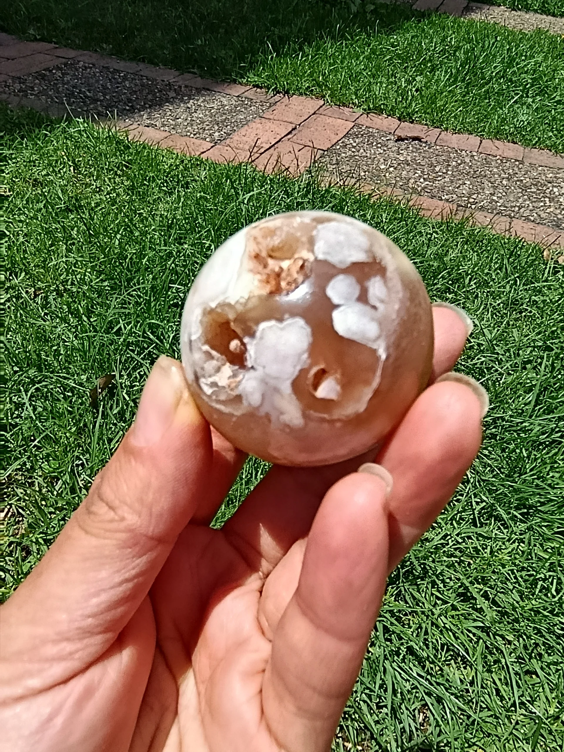 Ágata Sakura Esfera pieza única